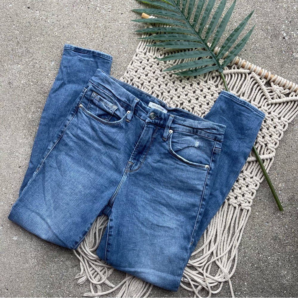 Good American High Rise Cropped Jeans Size 8 / 29
